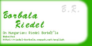 borbala riedel business card